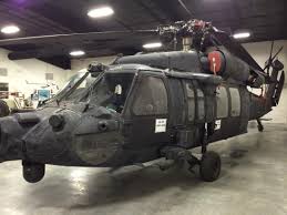 a black hawk helicopter that has been