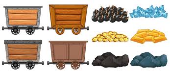 Collection Set Mining Cart Granite Cargo