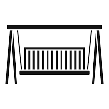Swing Wood Bench Vector Icon