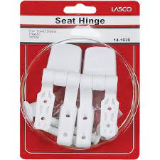 Larsen Supply Replacement Toil Seat Hinge White 2 Pack