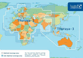 thuraya coverage map for thuraya 2 and