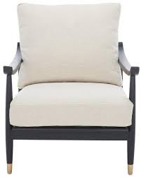 Kiara Mid Century Accent Chair In Black