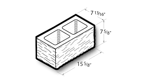 8x8x16 Split Face Corner Return Block