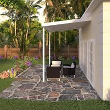 10 Ft White Aluminum Frame Patio Cover