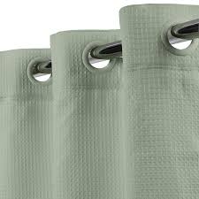 Sage Hookless Waffle Solid Shower