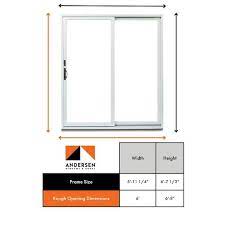 Andersen 70 1 2 In X 79 1 2 In 200 Series Right Hand Perma Shield Gliding Patio Door With Orb Hardware White