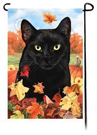 Black Cat Garden Flags For