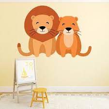Lion Friends Nursery Wall Decal Sticker