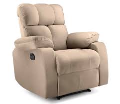 1 Seater Manual Recliner Chair Beige