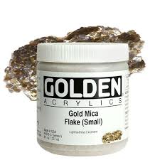 Gold Mica Flake Small 8oz Jar