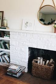 White Painted Fireplace Makeover