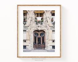 Paris Wall Art Print Art Nouveau Door