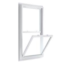 Argon Glass Double Hung White Vinyl Fin