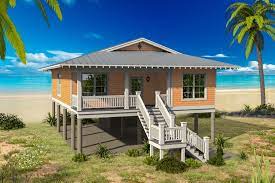 Plan 68568vr 3 Bed Beach Bungalow With