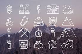 20 Mountain Adventure Icons Logos