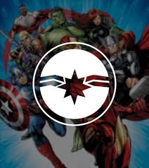 Marvel Captain Marvel Icon Symbol Vinyl
