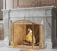 Kingson 3 Panel Arched Fireplace Screen