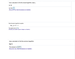 Natural Logarithm Base Chegg