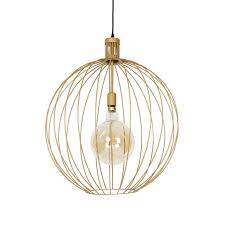 Design Hanging Lamp Gold 60 Cm Wire