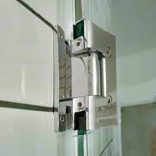 Shower Door Hinges Heavy Duty Short Back Plate With Chrome Finish By Fab Glass And Mirror Silver