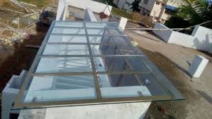 Rectangle Roof Top Toughened Glass At