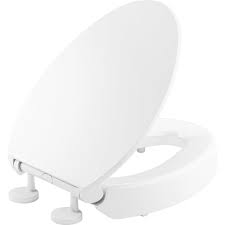 Kohler K 25875 0 Hyten Elevated Quiet Close Elongated Toilet Seat White
