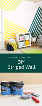 Diy Striped Wall