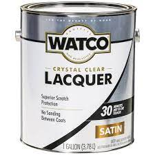 Watco 1 Gal Clear Satin Lacquer Wood Finish 2 Pack