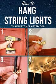 How To Hang Outdoor String Lights