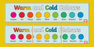 Warm And Cold Colours Display Banner