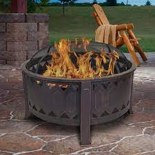 Outdoor Leisure S 30 Inch Round Fire Pit With Oil Rubbed Bronze Finish
