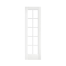 Eightdoors 80 X 24 10 Lite French Clear Glass White Prefinished Solid Wood Core Door