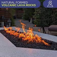 American Fireglass Lava Xxl 10 Black Lava Rock 2xl 10 Lbs