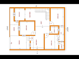 3 Bed Room East Facing House Plan