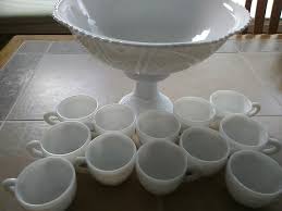 Mckee Milk Glass Punch Bowl Stand