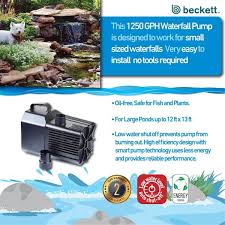 Beckett 1250 Gph Waterfall Pump 7218510