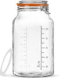Super Wide Mouth Glass Storage Jar With