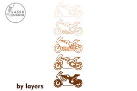 Motorcycle Svg Moto Laser Cut File Wall