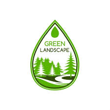Landscape Design Company Icon Of Green
