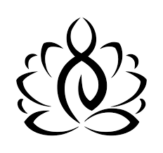 Lotus Namaste Stencil Design 08 On