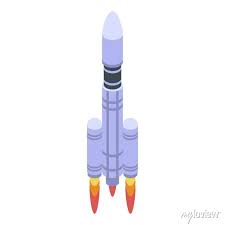 Space Ship Icon Isometric Of Space