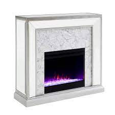 Legamma Color Changing 44 In Electric Fireplace In Antique Silver