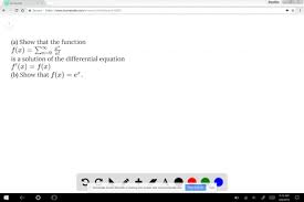 Solution Of The Diffeial Equation F