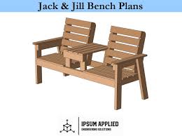 Jack And Jill Bench Plans Assembly