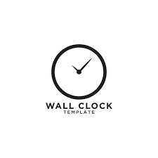 Logo Design Template Wall Clock Logo