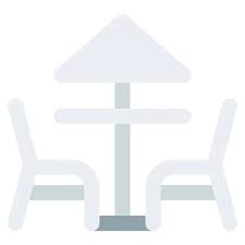 Dining Table Attached Chair Stock