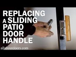Replacing A Sliding Patio Door Handle