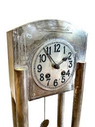 Art Nouveau Silver Plated Clock 1900s