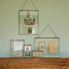 Copper And Glass Clip Frame Hanging