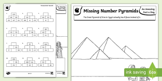 Number Pyramids Worksheet Addition
